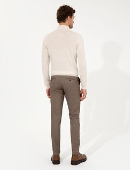 Коричневые узкие брюки чинос - Cacharel фото 4