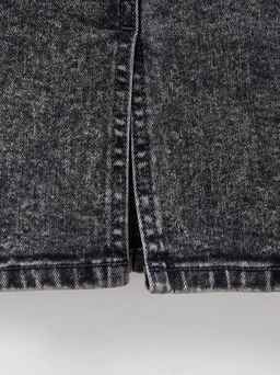 CONTE Джинсовая юбка прямого силуэта CON-385 acid washed grey