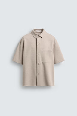 SOBRECAMISA CONFORT NON IRON / Tostado claro