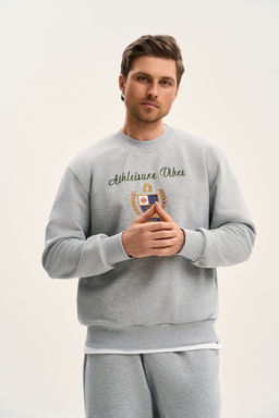 Джемпер GO M4107E/50-04.176-182 серый меланж - Pirs фото 2