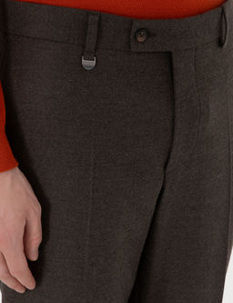 Kahverengi Slim Fit Kuma_ Pantolon