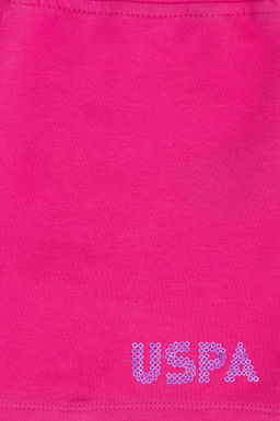 Трикотажные шорты цвета фуксии для девочек - U.s. polo assn фото 3