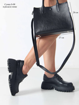 Туфли полуботинки EDART 202.14728 bl. Черный фото 3