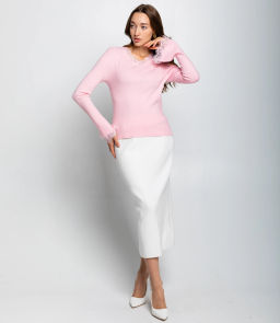 Джемпер #КТ9045, розовый - Dommod фото 4