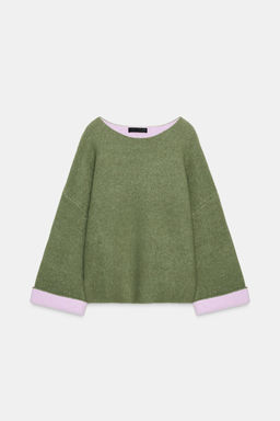 CONTRAST KNIT JUMPER - Zara фото 14