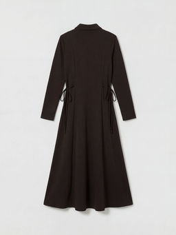 G?mlek Yaka Belden Oturtmal? Elbise