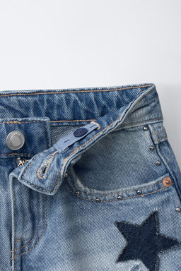 BERMUDA DENIM ESTRELLAS / Azul - Zara фото 6