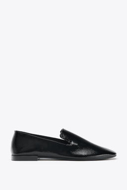PATENT-EFFECT LOAFERS