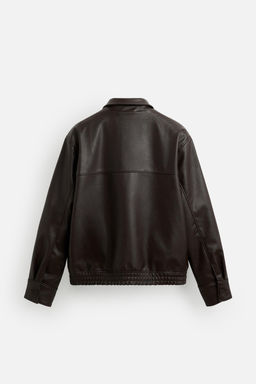 LEATHER EFFECT BOMBER JACKET - Zara фото 8