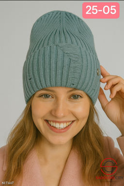 Шапка женская с подкладкой на флисе - Bruno фото 3