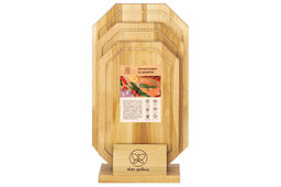 Комплект 3 досок 38*22*1,8 см, 34*20*1,8 см, 30*18*1,8 см Гайка на дер. подстав. - Elan gallery фото 36