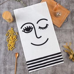 Полотенце Этель Глазки 40х73 см, 100% хлопок, репс 210 гр/м2