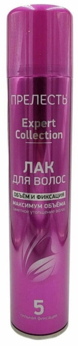 Лак д/в. Прелесть "Expert Collection" Объем и фиксация СФ (360мл).12