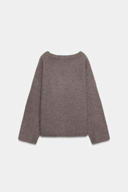 KNIT JUMPER WITH BROOCH - Zara фото 4