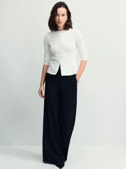 Приталенный лонгслив из вискозы / Zarina  фото 3