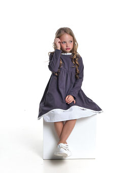 Платье Boho для девочки UD 6924 графит - Mini maxi фото 2