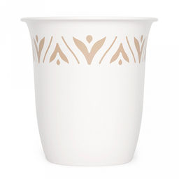 Подставка для столовых приборов пластмассовая "Эстетика" 19,5х13,5х13,5см, бело-бежевый (Россия)