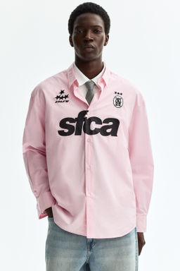 Camisa en popelina de algod?n Relaxed Fit - H&m фото 3