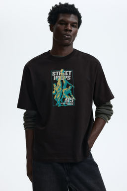Camiseta con motivo estampado Loose Fit - H&m фото 26