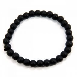 Браслет из камня Шунгит избавление от порчи и защита от колдунов 6мм