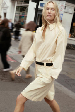 POPLIN SHIRT WITH BUTTONS