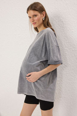 Siyah-Ten Kar?n Panelli Hamile Tayt TBBSS25BV00003 - Trendyolmilla фото 3