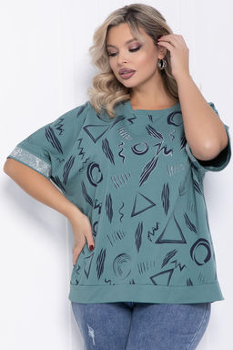 Блуза Симона НЬЮ (олива) Б12590-20 - Lt collection фото 12