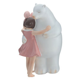 Фигурка декоративная "Девочка с медведем", L9 W9 H16 см