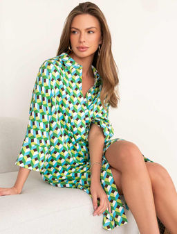 VILATTE / Платье-рубашка из премиальной вискозы  фото 4