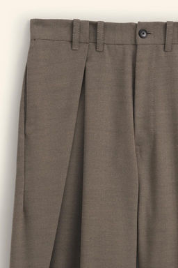 PLEATED WIDE-LEG TROUSERS - LIMITED EDITION - Zara фото 9