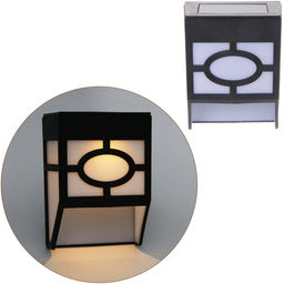 Цена за 4 шт. Фонарь садовый "Эстетика" 12*9*5 см, на солнечной батарее (свечение теплый белый) 1 LED