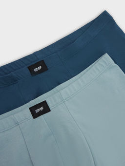 Трусы боксеры мужские в наборе, 2 шт сланец +морская волна 411122-2