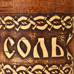 Туес для специй «Соль», 6×6×12 см, береста