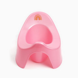 Горшок детский Крошка Я «Радуга», розовый