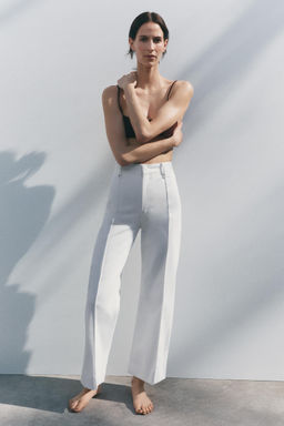 JEANS ZW COLLECTION TAILORED WIDE LEG HIGH-WAIST