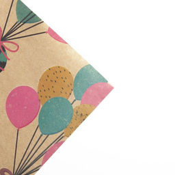 Цена за 10 шт. Бумага упаковочная крафтовая «Подарки», 70 х 100 см