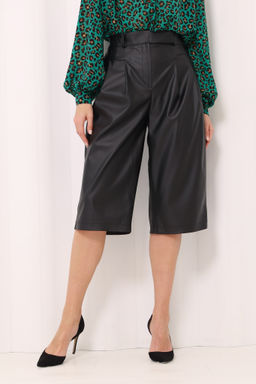 Шорты брючные из экокожи - Looklikecat фото 2