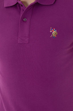 Мужская фиолетовая базовая футболка - U.s. polo assn фото 14