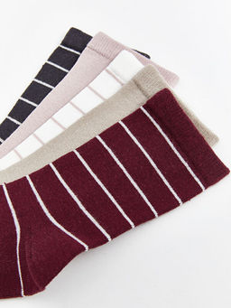 ?izgili Kad?n Soket ?orap 5li