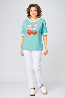 Джемпер Rumoda 2285 бирюзовый  фото 5