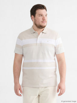 Polo Yaka ?izgili Merserize G?r?n?ml? Erkek Ti??rt