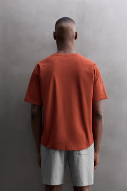 CAMISETA T?CNICA PARCHE / Burgundy - Zara фото 3