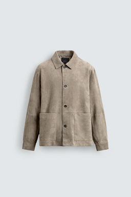 SUEDE LEATHER JACKET - Zara фото 8
