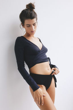 Top cruzado corto - H&m фото 3