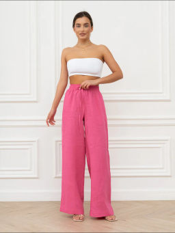 Брюки женские Лён Бежевый - Modamica фото 14