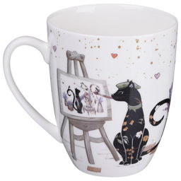 КРУЖКА LEFARD ЛАВАНДОВЫЕ КОТЫ 430 МЛ (КОР=24ШТ.)  фото 4