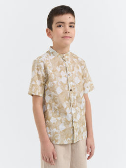 Рубашка хлопковая Тропики с коротким рукавом 7+ - Bungly фото 3