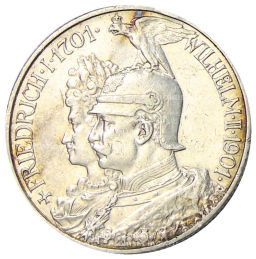 2 марки 1901 года Германия (Пруссия) 200 лет Пруссии