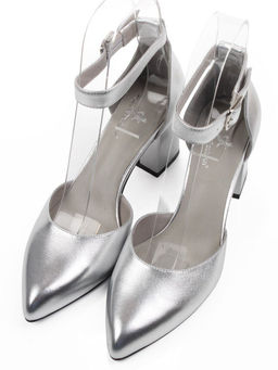06-A71A-82MT GREY/SILVER Туфли женские (натуральная кожа)