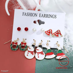 Новогодние серьги 6 пар - Bruno фото 3